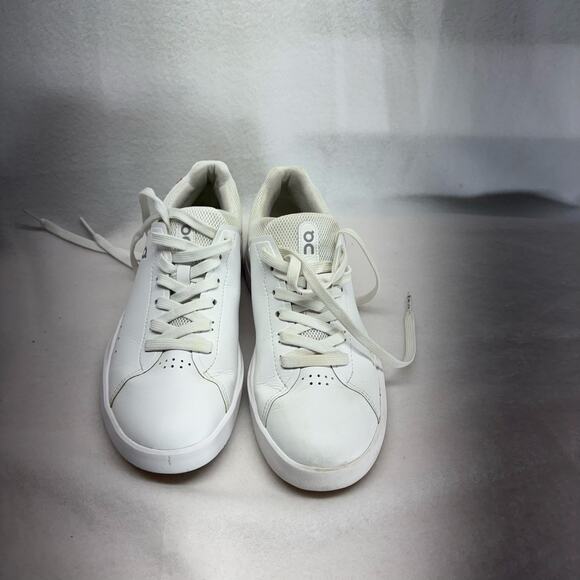 On Clouds Roger Advantage White Leather Sneakers - 7.5 - Picture 3 of 10